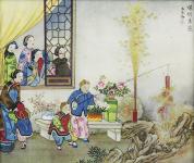 Malý zahradní ohňostroj kdesi v Číně (obrázek pochází cca z roku 1900) [nové okno]
