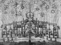 F. A. Mayer: Ohňostroj provedený při oslavách korunovace milostného obrazu P. Marie Svatotomské v Brně, 1736 [nové okno]